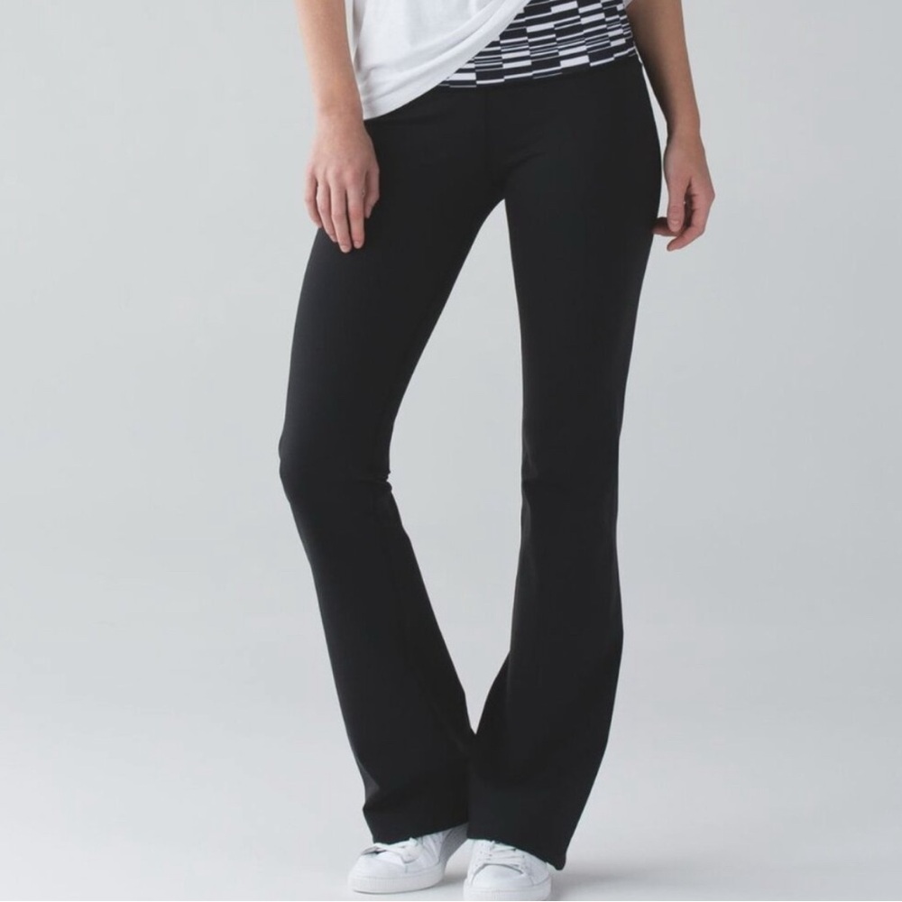 lululemon athletica Black Flare Leggings